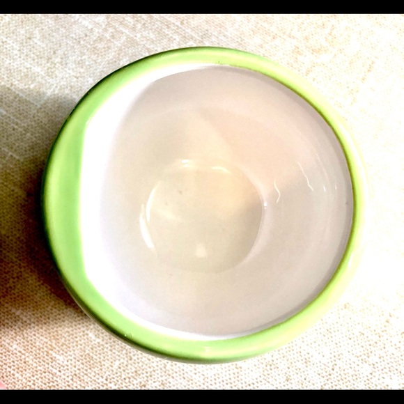 💚 Yankee Candle 💚 Green Apple Ceramic Covered Candle Holder 3.5" H 3.25" W - Picture 4 of 4